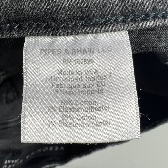 Veronica Beard Jeans Women's 36x27* Benzi Mid Rise Girlfriend Black Denim Tag 32 - Picture 9 of 16